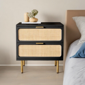 2 drawer bedside table